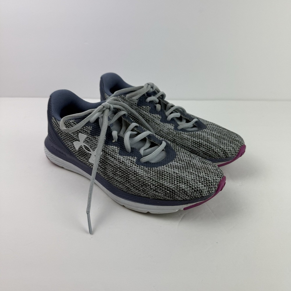 Under Armour Womens Charged Impulse 2 3024886-109 Gray Running Shoes Sneaker 7.5